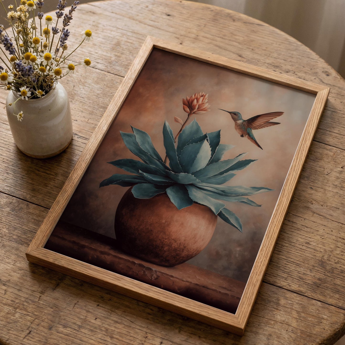 Mexican Agave Wall Art, Desert Agave Canvas Print