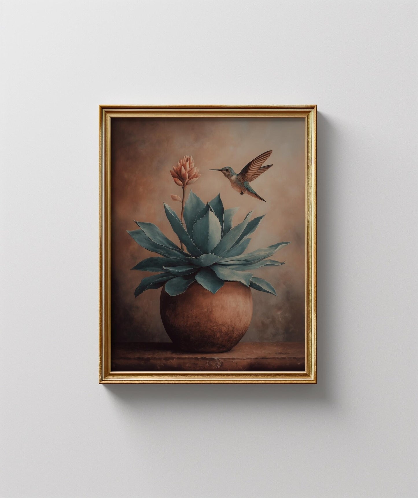 Mexican Agave Wall Art, Desert Agave Canvas Print