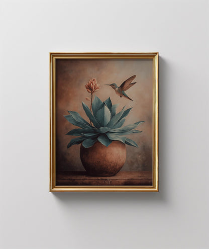 Mexican Agave Wall Art, Desert Agave Canvas Print